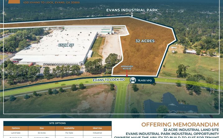 Pictures of Land property located at 4301 Evans to Locks Rd, Evans, GA 30809 for sales - image #1