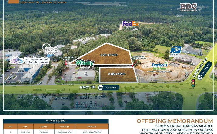 Pictures of Land property located at 9581 Hwy 78, Ladson, SC 29456 for sales - image #1