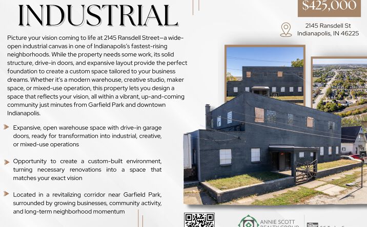 Pictures of Industrial property located at 2145 Ransdell St, Indianapolis, IN 46225 for sales - image #1