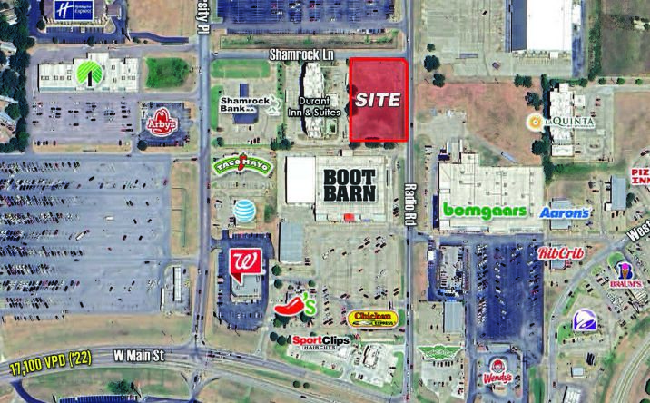 Pictures of Land property located at Shamrock Lane Pad, Durant, OK 74701 for sales - image #1