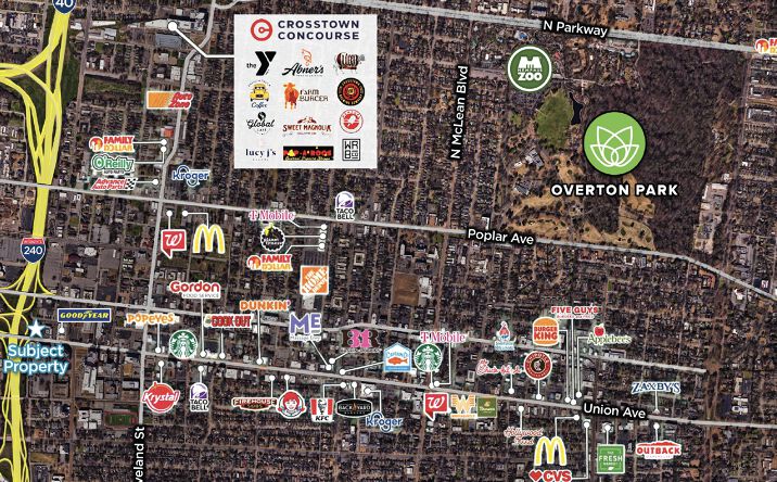 Pictures of Retail property located at 1160 Union Ave, Memphis, TN 38104 for sales - image #1