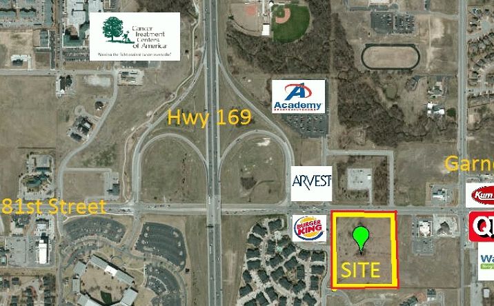 Pictures of Land property located at 81st  & Hwy 169, Tulsa, OK 74133 for sales - image #1