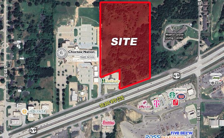 Pictures of Land property located at South George Nigh Service Rd, McAlester, OK 74501 for sales - image #1