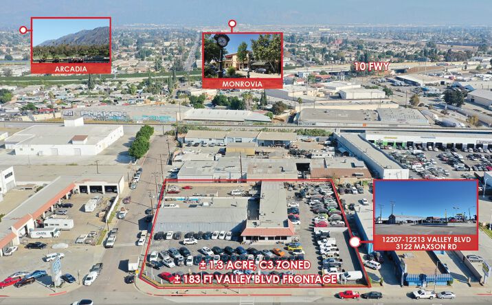 Pictures of Land, Retail, Special Purpose property located at 12207 E Valley Blvd, El Monte, CA 91732 for sales - image #1