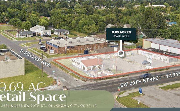 Pictures of Retail property located at 2629, 2631 & 2635 SW 29TH St, Oklahoma City, OK 73119 for sales - image #1