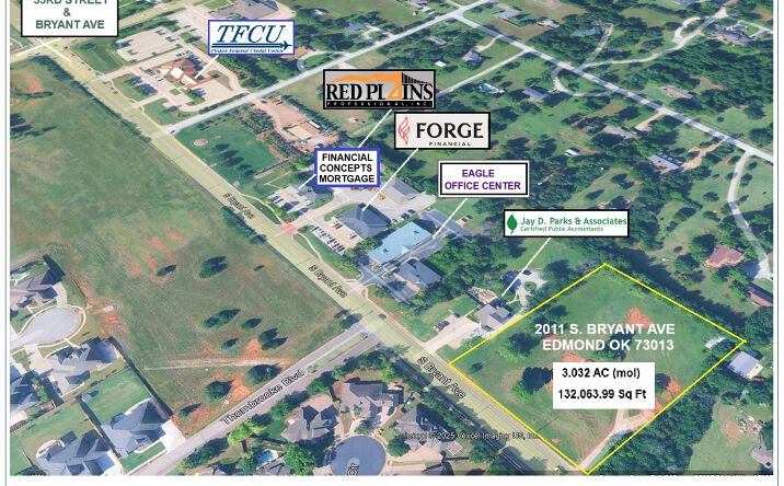 Pictures of Land property located at 2711 S Bryant Ave, Edmond, OK 73013 for sales - image #1