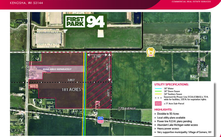 Pictures of Industrial, Land property located at 2930 72nd Avenue, Kenosha, WI 53144 for sales - image #1