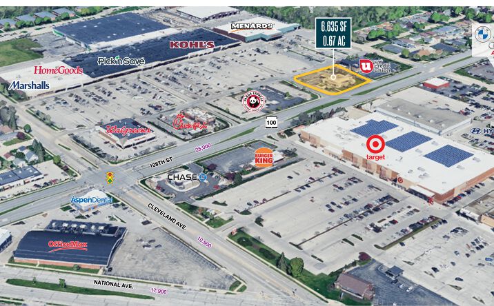 Pictures of Retail property located at 2525 S 108th Street, West Allis, WI 53227 for sales - image #1