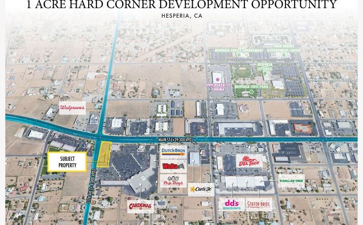 Pictures of Land property located at Main Street & 11th Avenue, Hesperia, CA 92345 for sales - image #1