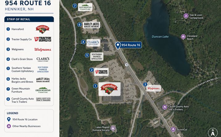 Pictures of Hospitality, Land, Mixed Use, Retail property located at 954 Route 16, ossipee, NH 03864 for sales - image #1