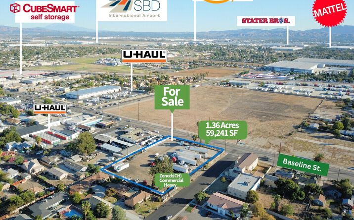 Pictures of Industrial, Land, Self Storage, Special Purpose property located at 24822 E Baseline St, San Bernardino, CA 92404 for sales - image #1