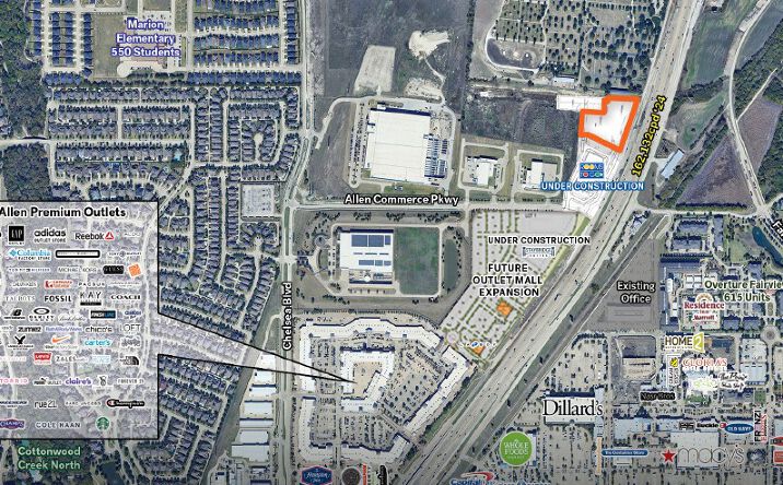 Pictures of Land property located at N Central Expressway & Allen Commerce Parkway, Allen, TX 75013 for sales - image #1
