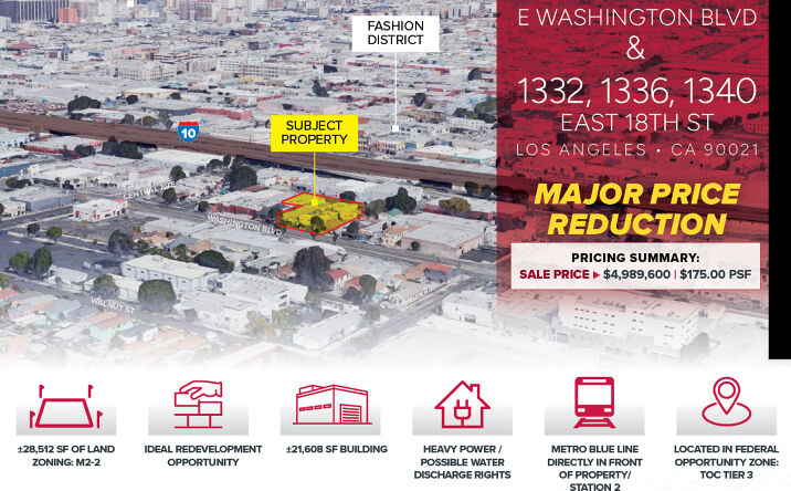 Pictures of Land property located at 1339 E Washington Blvd, Los Angeles, CA 90021 for sales - image #1