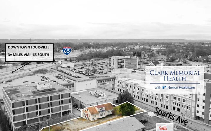 Pictures of Land, Multifamily, Office, Retail property located at 211 Sparks Ave, Jeffersonville, IN 47130 for sales - image #1