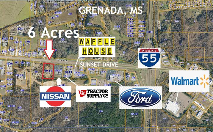 Pictures of Land property located at 0 Sunset Dr, Grenada, MS 38901 for sales - image #1