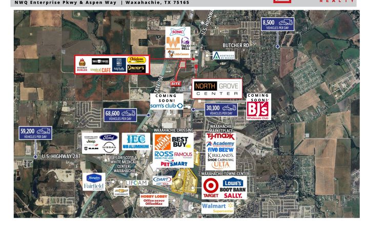 Pictures of Land property located at 2000 Enterprise, Waxahachie, TX 75165 for sales - image #1