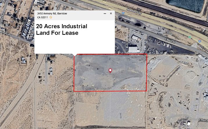 Pictures of Land property located at 2450 Armory Rd, Barstow, CA 92311 for sales - image #1