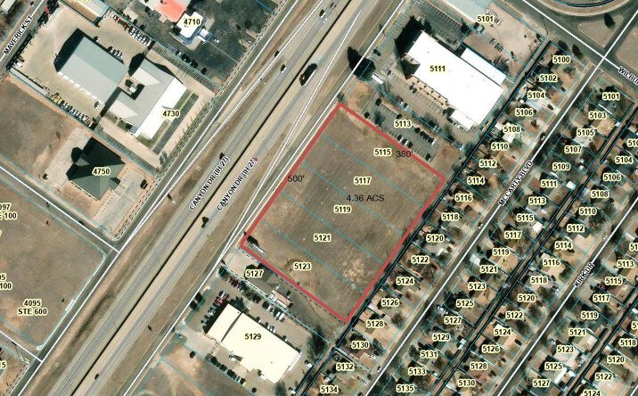 Pictures of Land property located at 5115 Canyon Dr, Amarillo, TX 79110 for sales - image #1