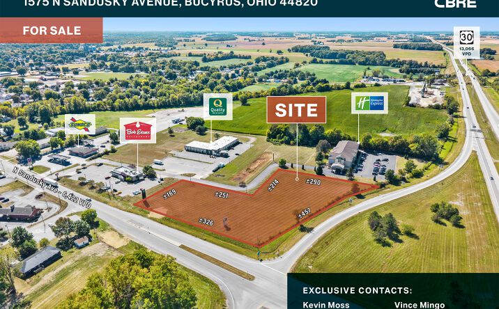 Pictures of Land, Mixed Use, Multifamily, Retail property located at 1575 N Sandusky Ave, Bucyrus, OH 44820 for sales - image #1