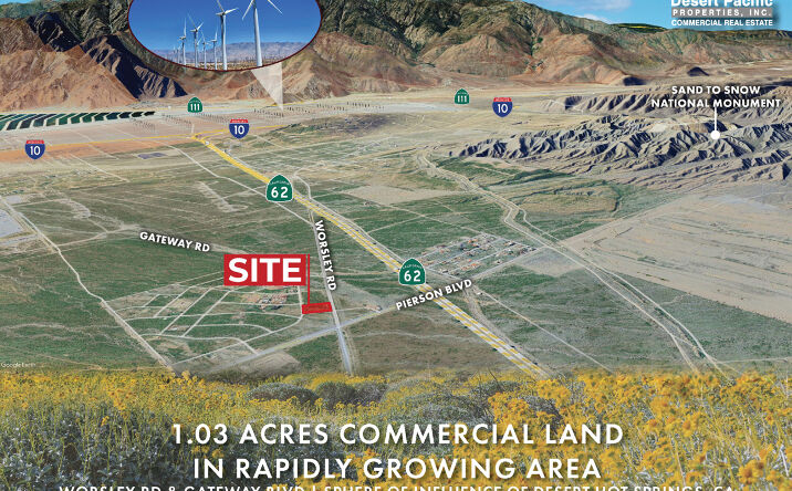 Pictures of Land property located at Worsley Rd, Desert Hot Springs, CA 92240 for sales - image #1