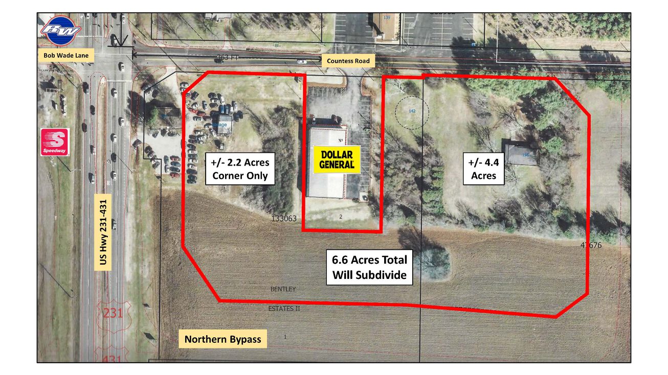 10146 Hwy 231/431 North, Huntsville, AL 35806 Land for Sale 2.5