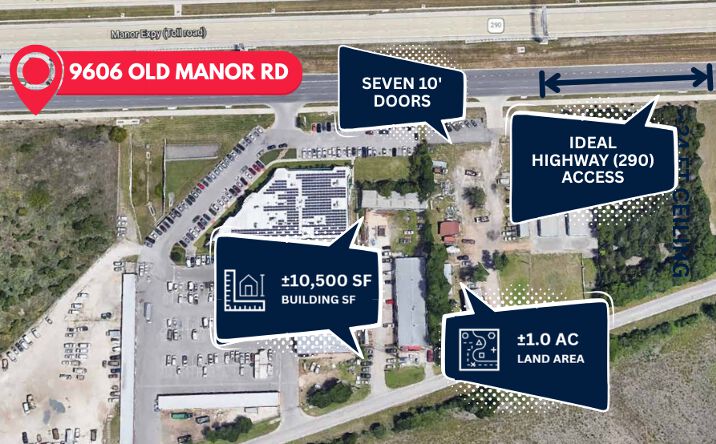 Pictures of Industrial property located at 9606 Old Manor Rd, Austin, TX 78724 for sales - image #1
