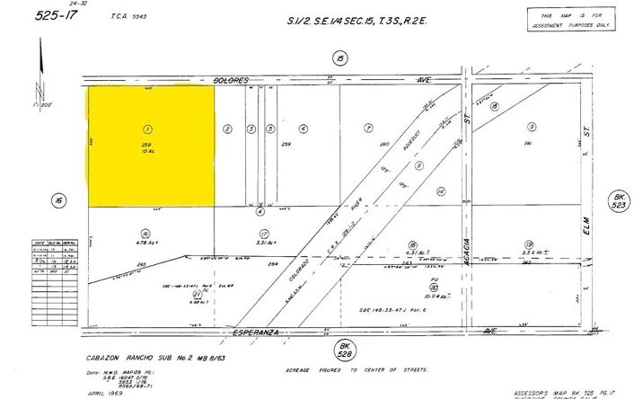 Pictures of Land property located at 0 Delores Avenue, Cabazon, CA 92230 for sales - image #1
