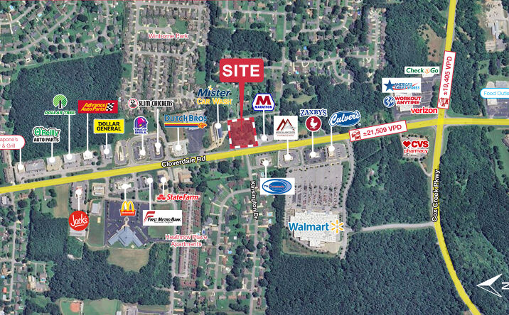 Pictures of Land property located at 2816 Cloverdale Rd, Florence, AL 35633 for sales - image #1