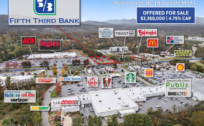 Pictures of Retail property located at 150 Weaver Blvd, Weaverville, NC 28787 for sales - image #1