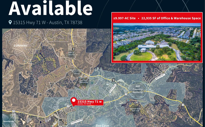 Pictures of Industrial, Land, Office, Retail property located at 15315 State Hwy 71 W, Austin, TX 78738 for sales - image #1