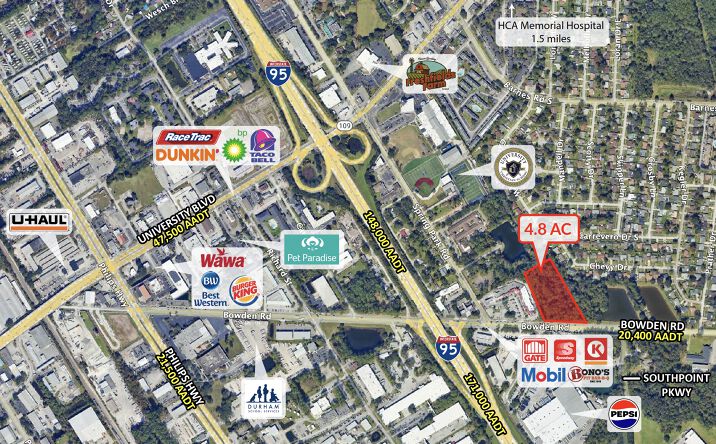 Pictures of Land property located at Bowden Rd, Jacksonville, FL 32216 for sales - image #1