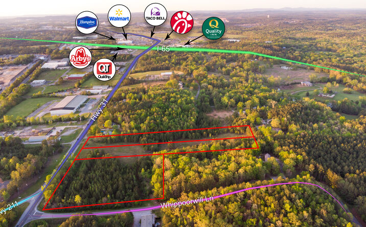 Pictures of Land property located at 6537 US-31, Calera, AL 35040 for sales - image #1