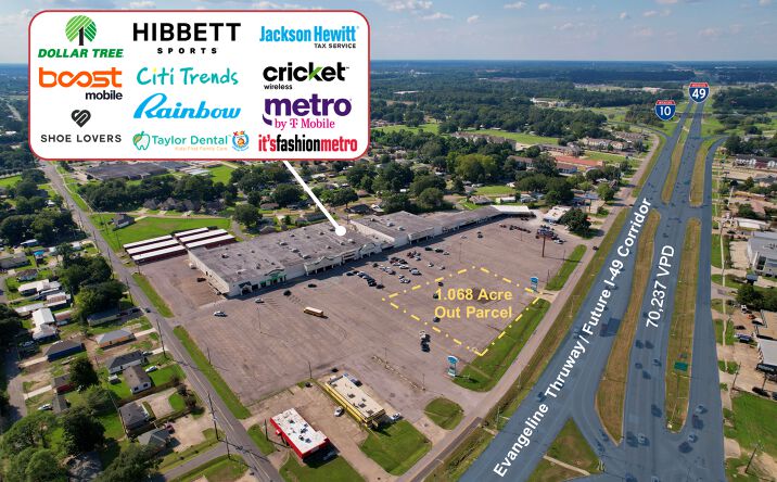 Pictures of Land, Retail property located at 2003 NW Evangeline Thruway, Lafayette, LA 70501 for sales - image #1