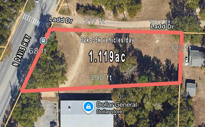 Pictures of Land property located at 8620 N Davis Hwy, Pensacola, FL 32514 for sales - image #1