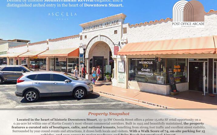 Pictures of Retail property located at 13-31 SW Osceola St, Stuart, FL 34994 for sales - image #1