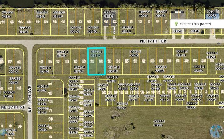 Pictures of Land property located at 1914 NE 17th Ter, Cape Coral, FL 33909 for sales - image #1