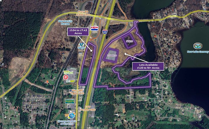 Pictures of Land property located at Hwy 365 & Interstate Dr, Mayflower, AR 72106 for sales - image #1