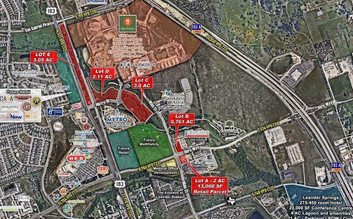 Pictures of Land property located at US-183/Hero Way/Main St/Metro Dr, Leander, TX 78641 for sales - image #1