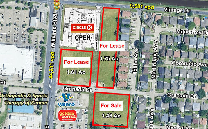 Pictures of Land property located at Granada Dr, Kenner, LA 70065 for sales - image #1