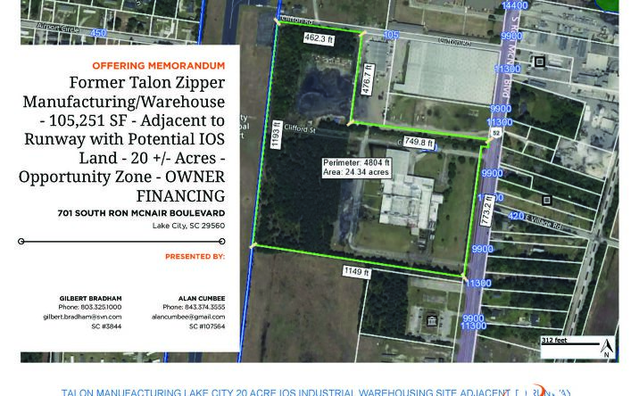 Pictures of Industrial, Land property located at 701 S Ron McNair Blvd, Lake City, SC 29560 for sales - image #1