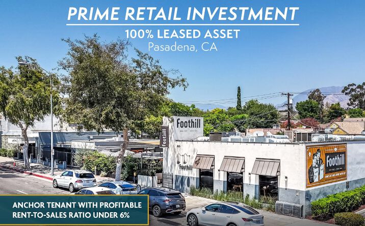 Pictures of Retail property located at 2817 E Foothill Blvd, Pasadena, CA 91107, 2827 E Foothill Blvd, Pasadena, CA 91107, 2835 E Foothill Blvd, Pasadena, CA 91107 for sales - image #1
