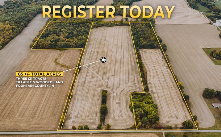 65 +/- Acres, Fountain County Farm, Kingman, IN 47952 | Crexi.com
