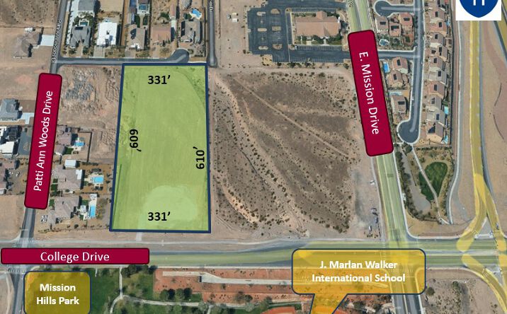 Pictures of Land property located at 4.63 +/- Acres College Drive & Trenier, Henderson, NV 89002 for sales - image #1
