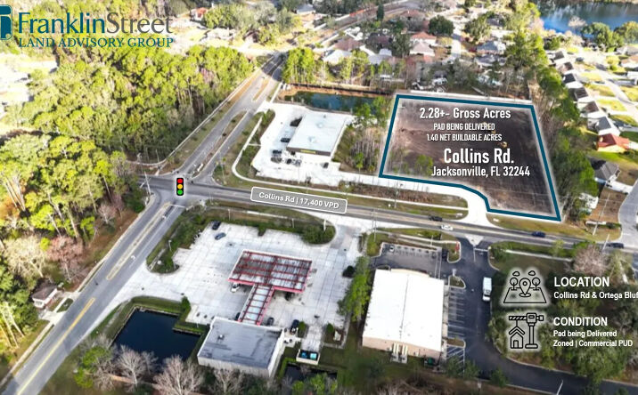 Pictures of Land property located at 5466 Collins Rd, Jacksonville, FL 32244 for sales - image #1