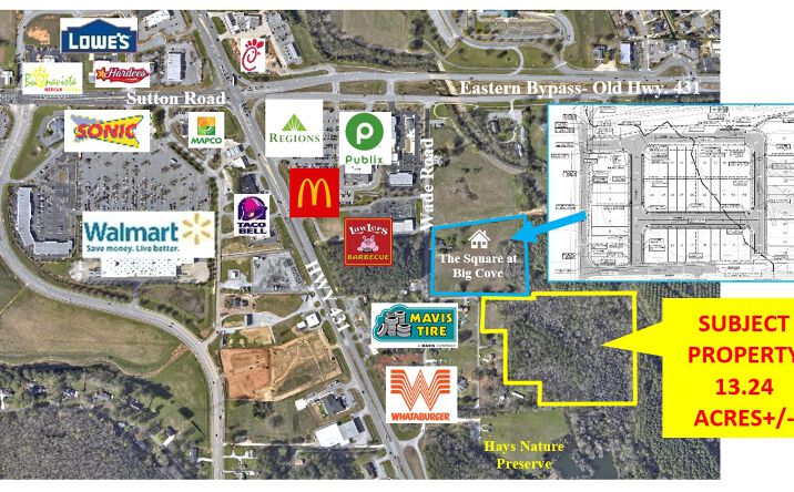Pictures of Land property located at 0 Wade Rd, Owens Cross Roads, AL 35763 for sales - image #1