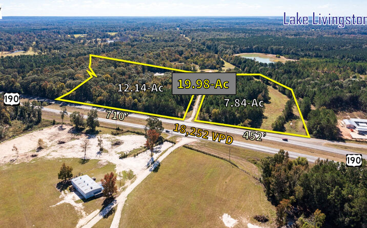 Pictures of Industrial, Land, Multifamily, Office, Retail property located at 5481 US-190, Livingston, TX 77351 for sales - image #1
