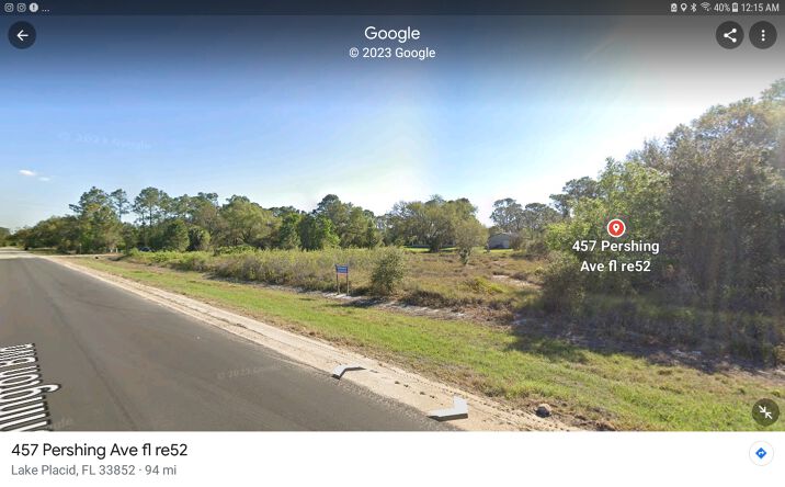 Pictures of Land property located at 457 pershing ave, Lake placid, FL 33852 for sales - image #1