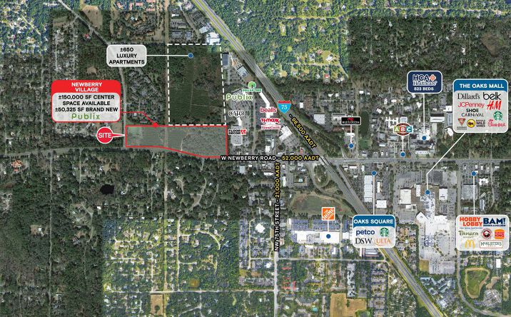 Pictures of Retail, Office, Hospitality, Mixed Use property located at Newberry Village, Gainesville, FL 32606 for sales - image #1
