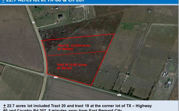 Pictures of Land property located at CR 207 & S.H 60, East Bernard, TX 77435 for sales - image #1