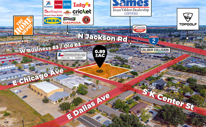 Pictures of Retail, Mixed Use, Land property located at 1201 E Chicago Ave, McAllen, TX 78501 for sales - image #1